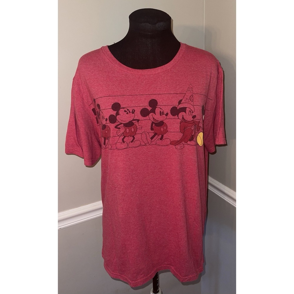 Walt Disney Store Evolution of Mickey Mouse Tee T-Shirt Adult Sz L‎